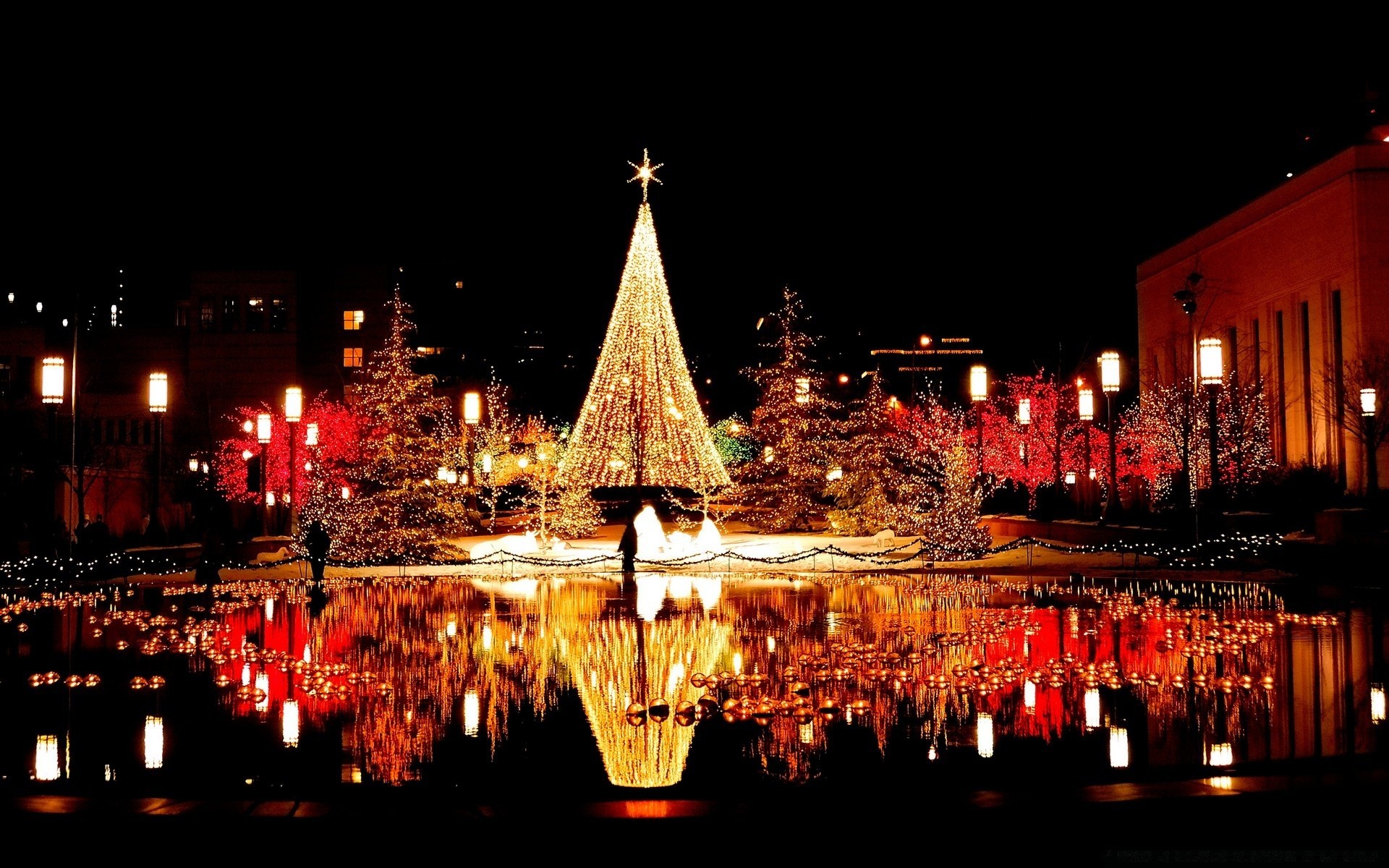 ano novo noite cidade iluminado viagens luz arquitetura crepúsculo casa vida noturna natal água urbano feriado escuro reflexão cidade