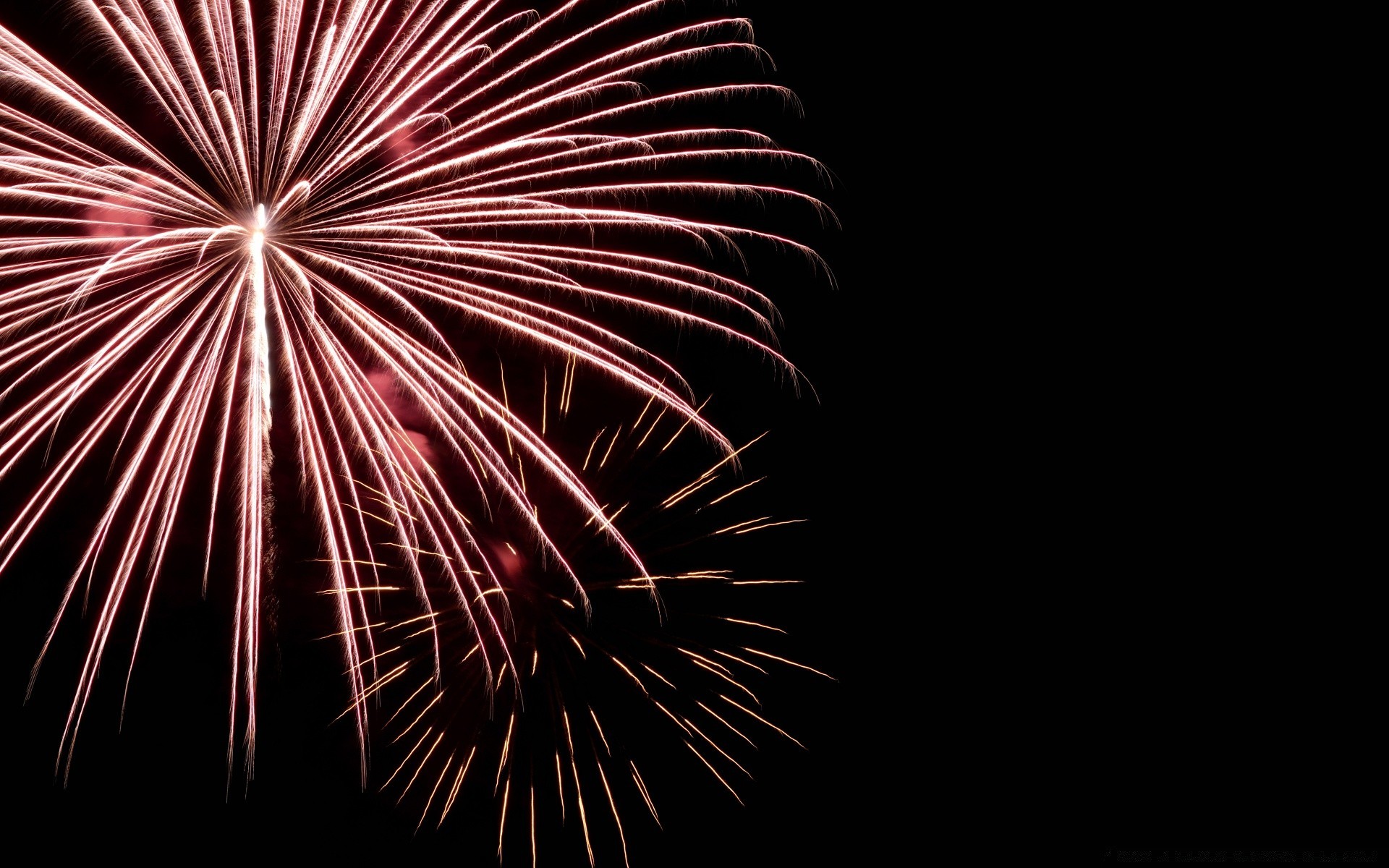 año nuevo fuegos artificiales festival llama explosión flash navidad oscuro vacaciones