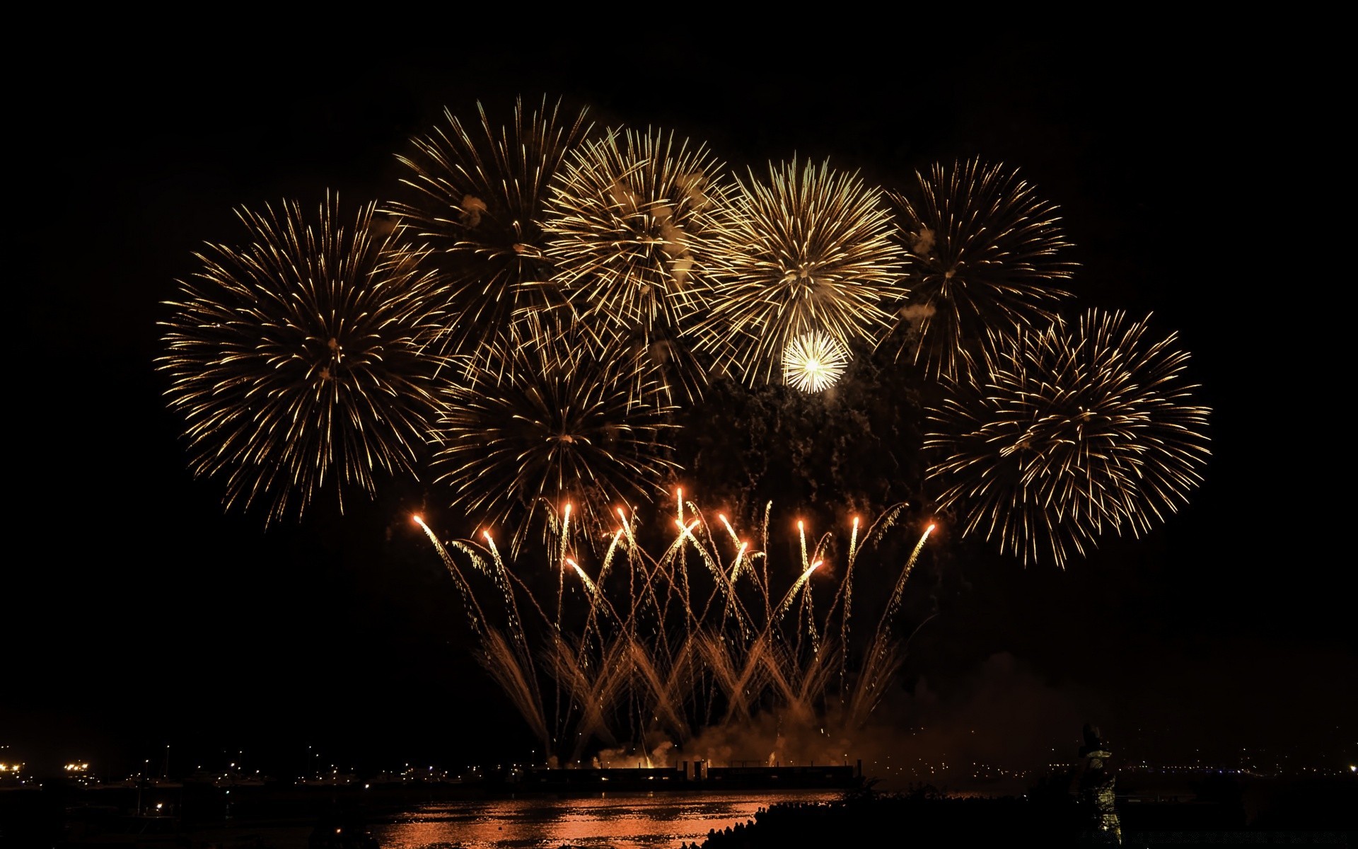 ano novo fogos de artifício festival chama feriado natal explosão luz festa afiado