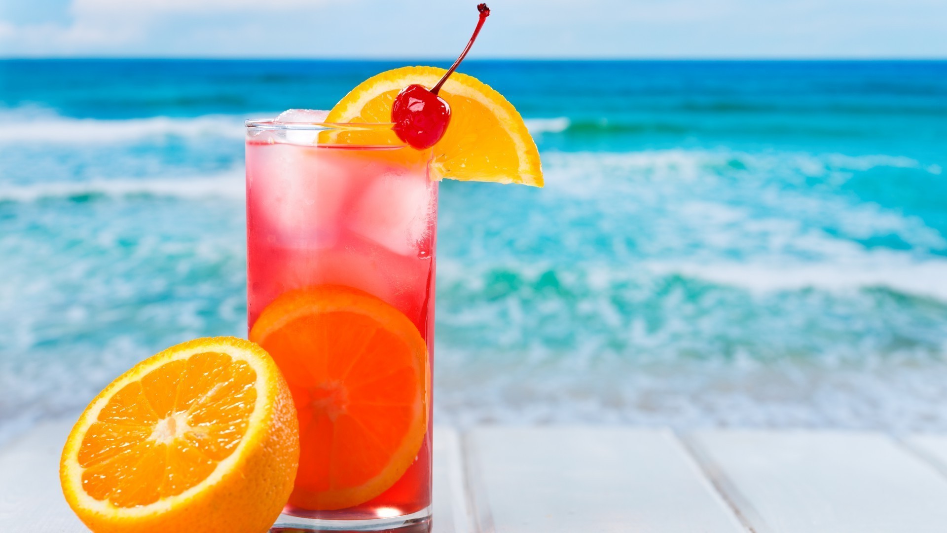 drinks tropical summer cocktail exotic juice drink cold fruit beach refreshment glass wet