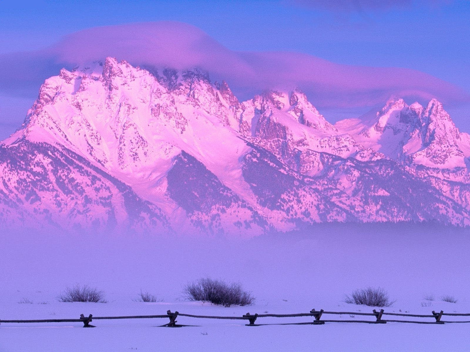 hiver neige montagnes paysage ciel froid scénique coucher de soleil voyage nature glace aube colline soirée