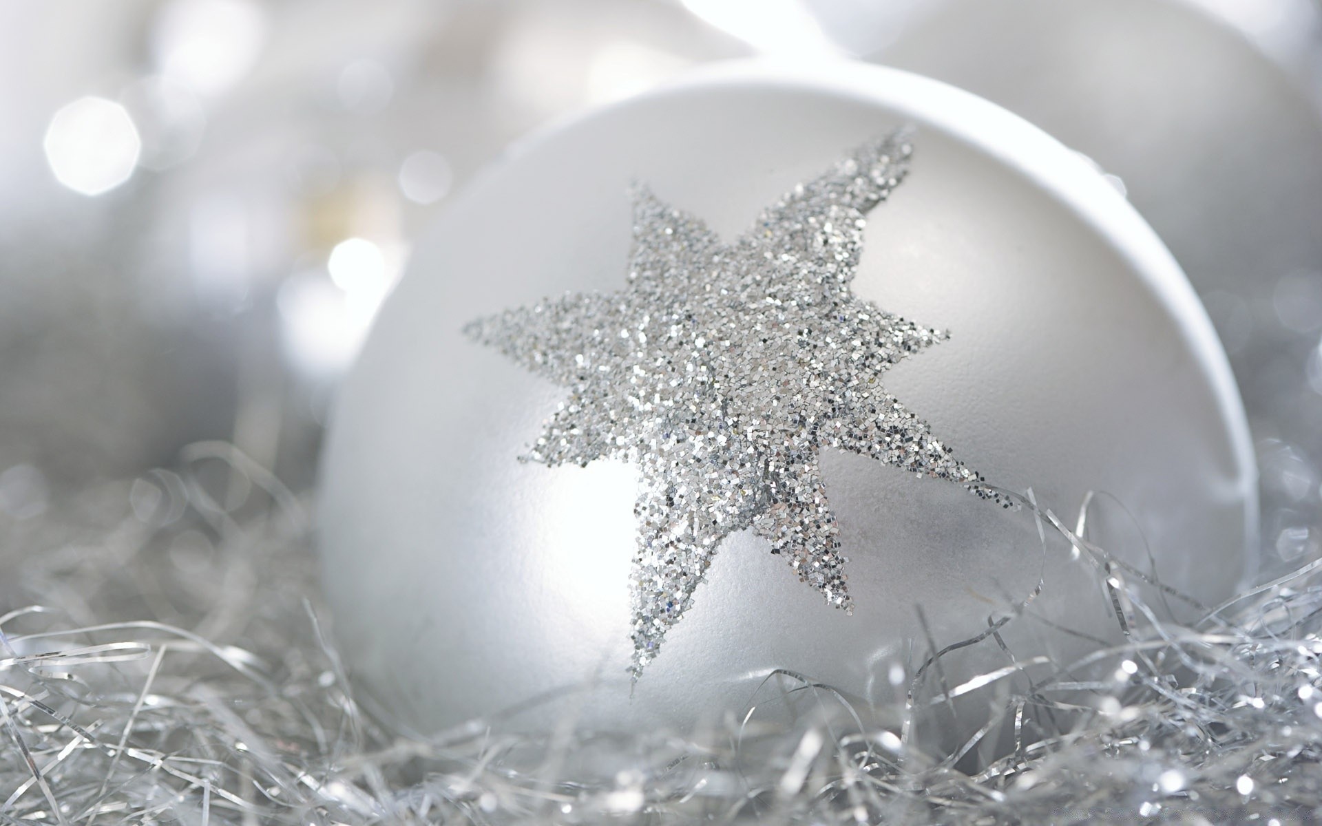 шар серебристый елочный ball silver Christmas бесплатно