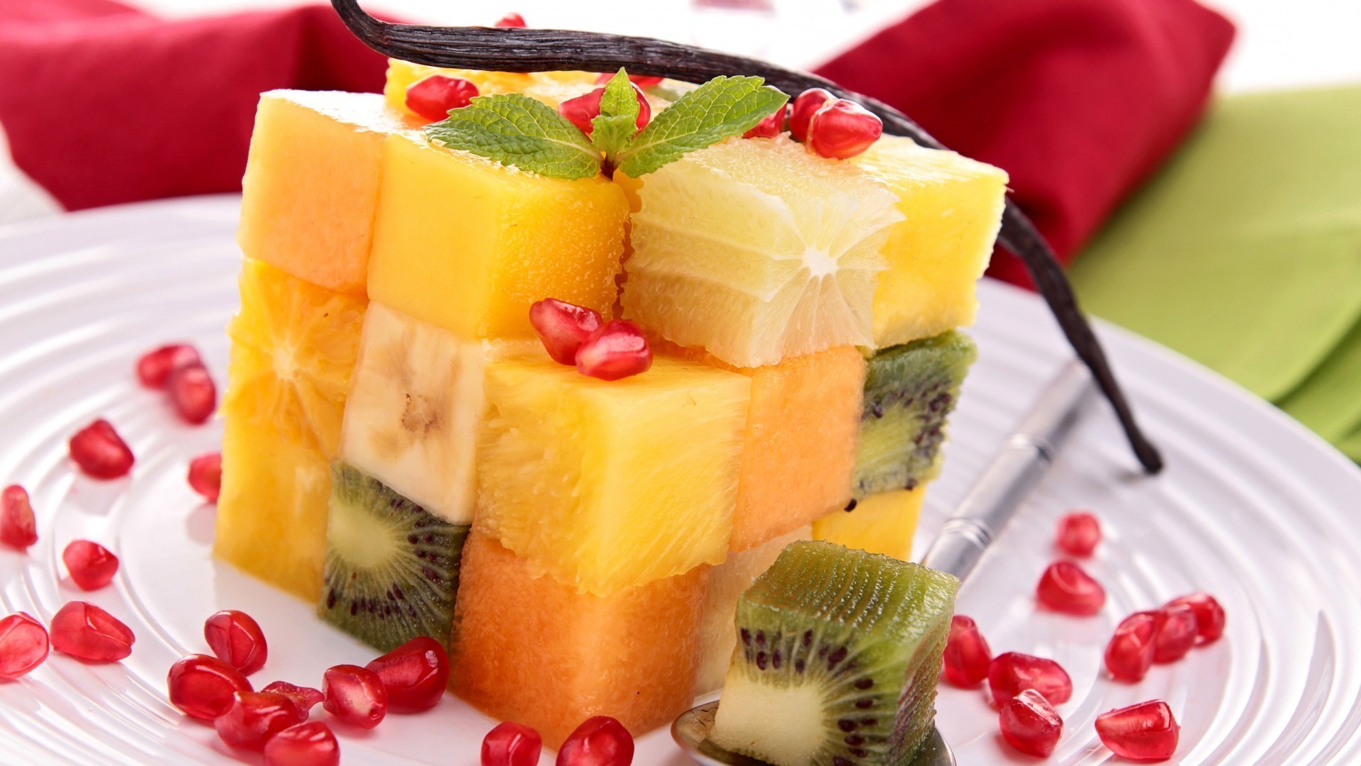 sobremesas frutas doce comida hortelã açúcar delicioso morango kiwi saúde tipo gelatina baga framboesa verão creme saudável tropical refresco café da manhã