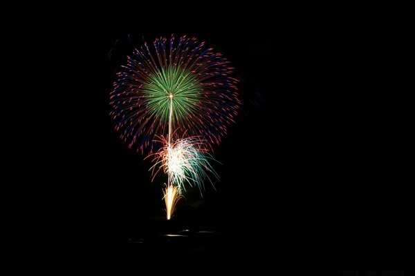 Feuerwerk, Salute, Geschenke und all das im neuen Jahr