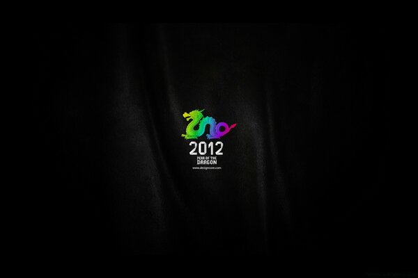 2012 logo in the middle on a black background