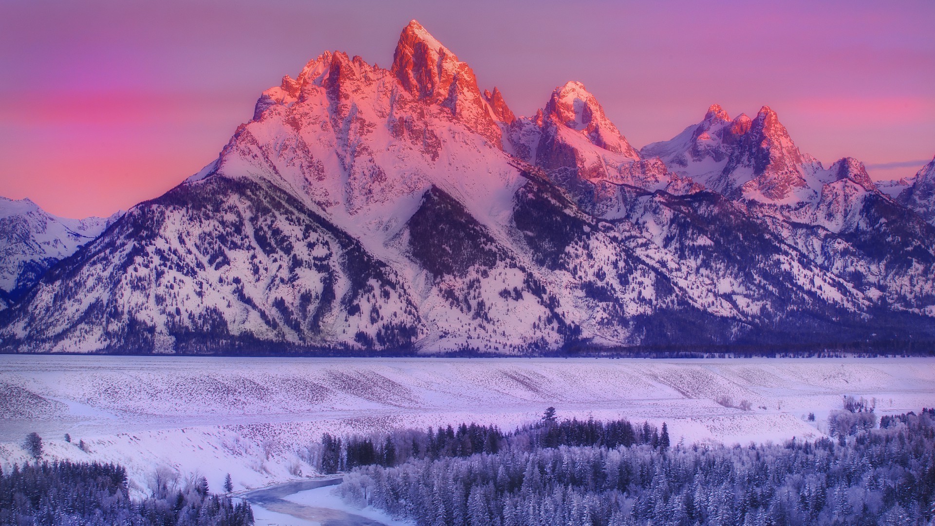 winter snow mountain scenic landscape wood cold mountain peak travel outdoors ice nature pinnacle sky valley