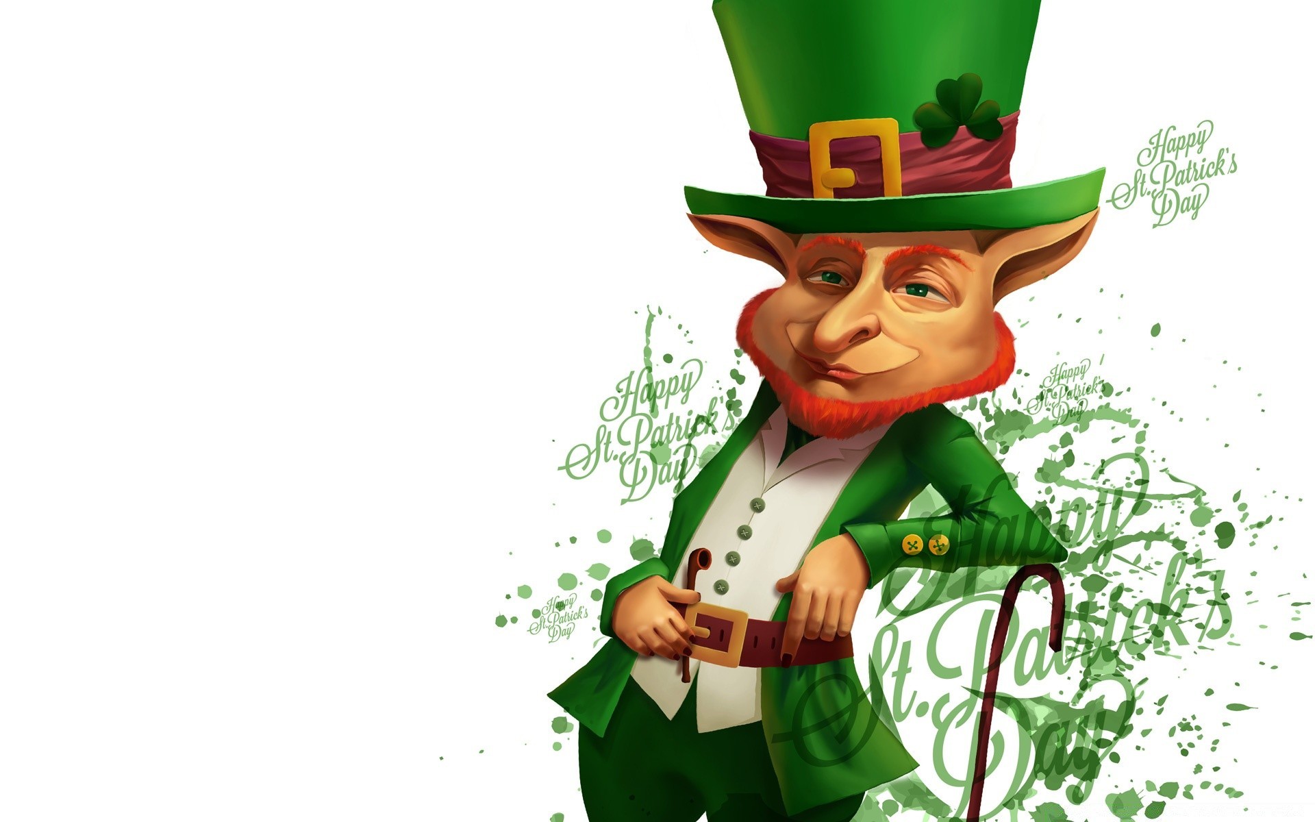 st. patrick s day kobold klee abdeckung viel glück weißklee kind urlaub vergnügen brownie st traditionelle