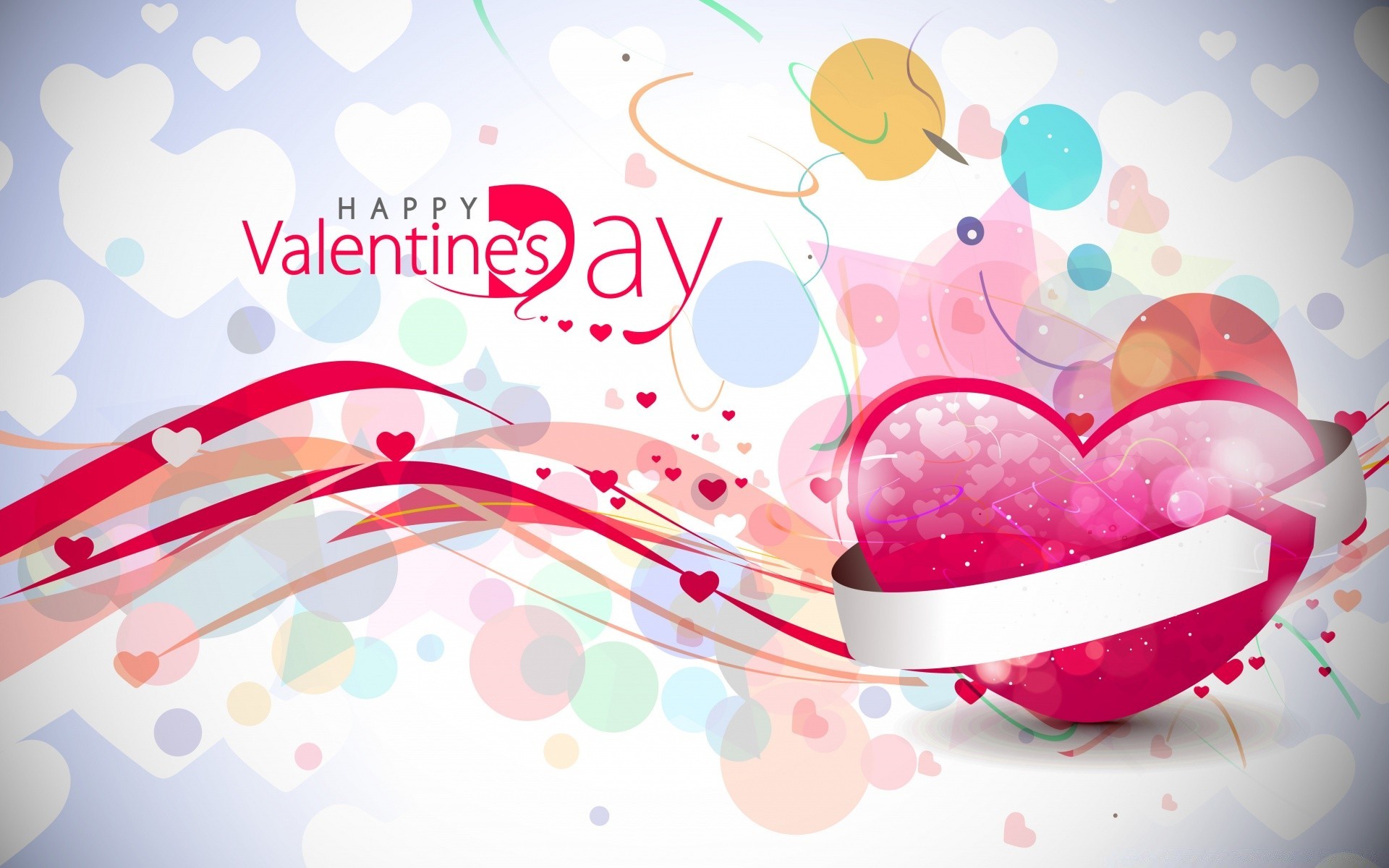 valentine s day desktop decoration illustration design abstract celebration vector card