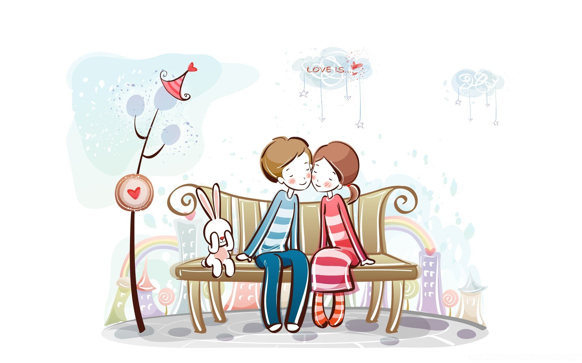 valentine s day illustration sketch chair child