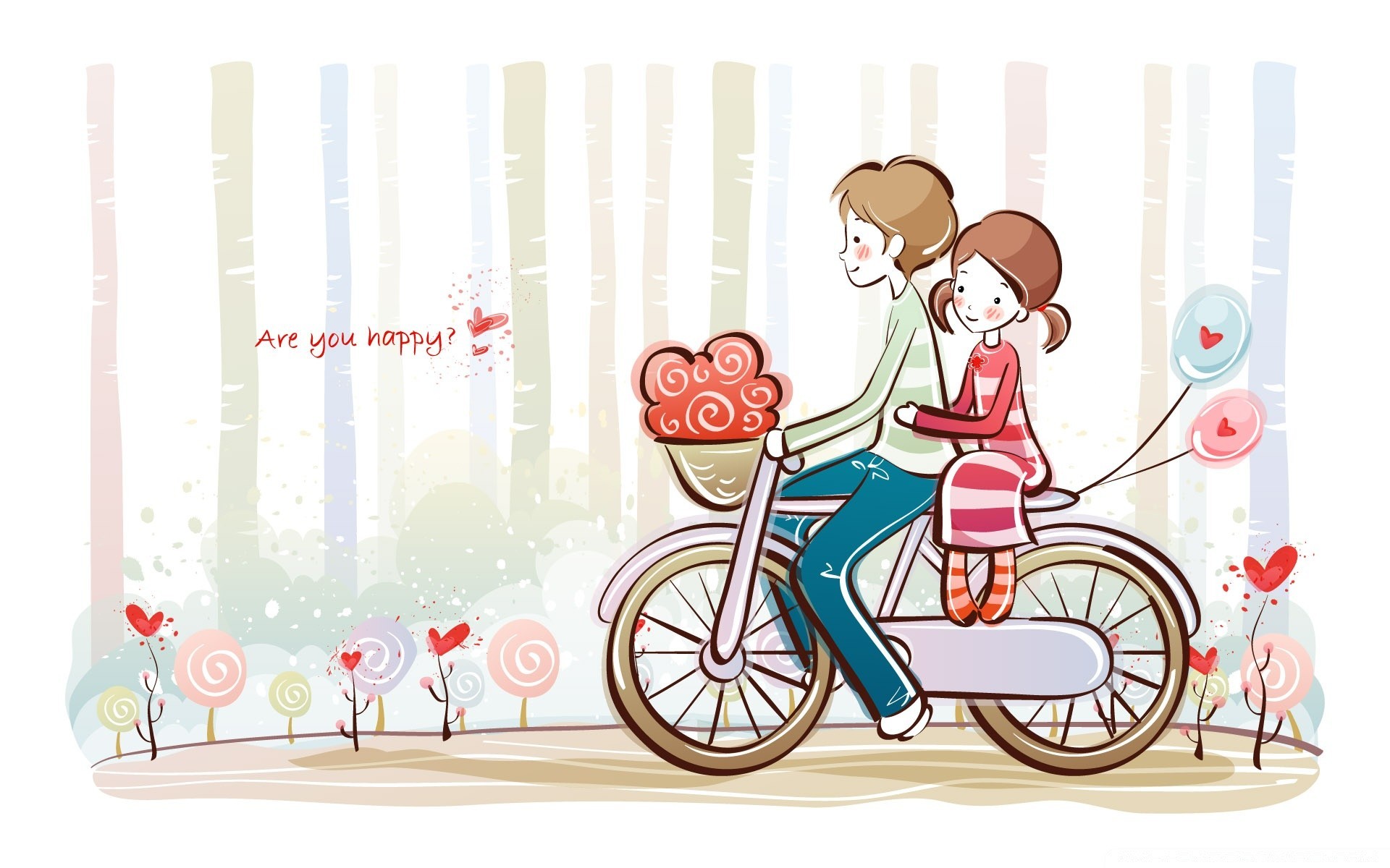 valentine s day illustration vector sketch child baby fun love cute toy carriage happiness