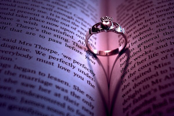 The ring in the book as a bookmark is cool