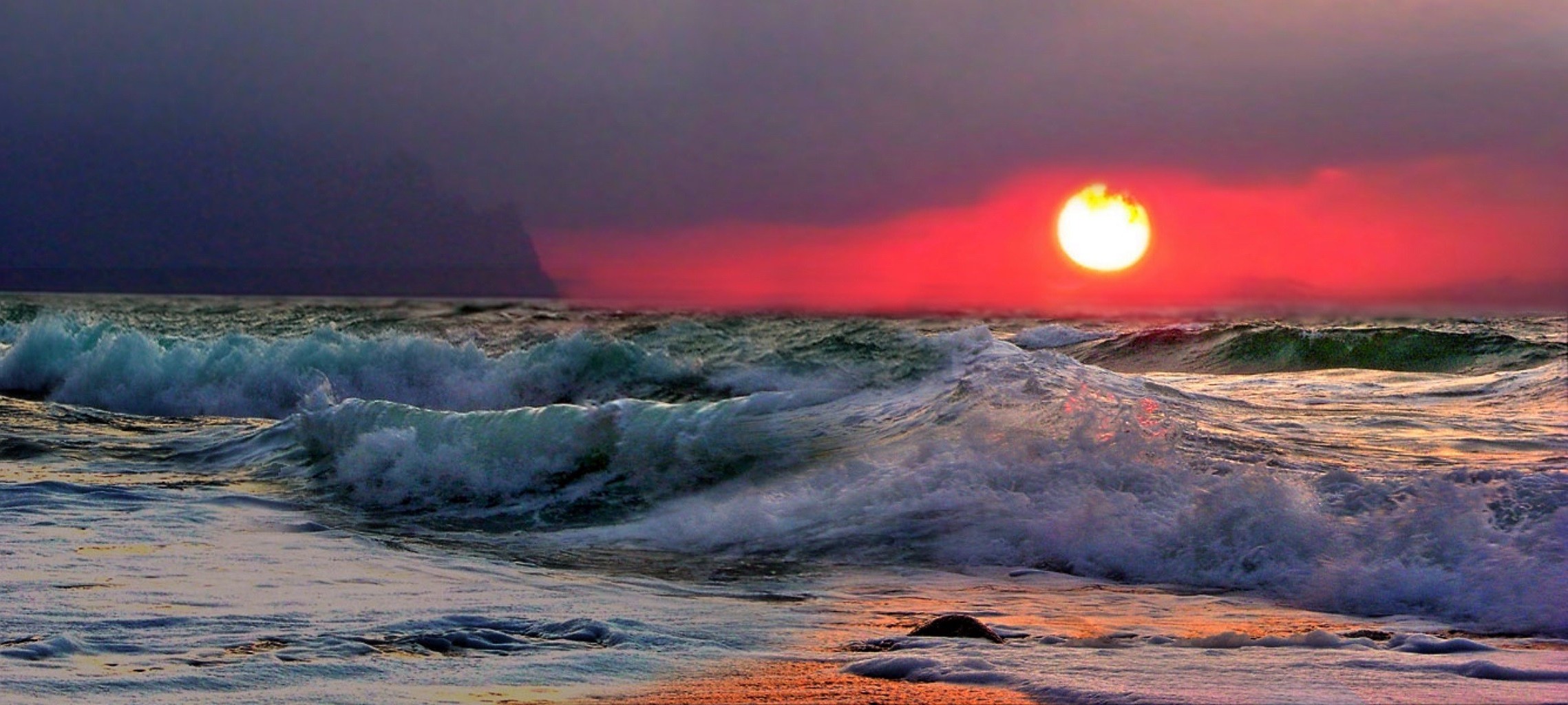 urlaub sonnenuntergang wasser landschaft ozean meer sturm strand vulkan dämmerung abend meer eruption himmel reisen berge landschaft licht dämmerung landschaftlich