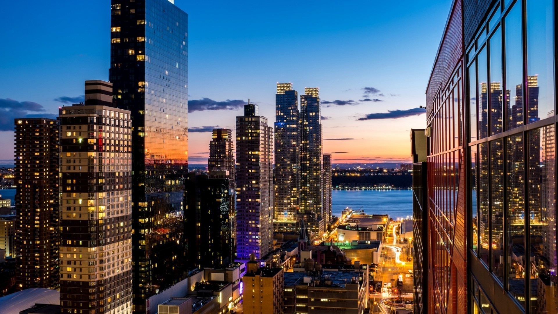 arranha-céus cidade arranha-céu centro da cidade arquitetura cidade skyline casa crepúsculo escritório viagens o negócio urbano céu iluminado noite torre finanças alto moderno