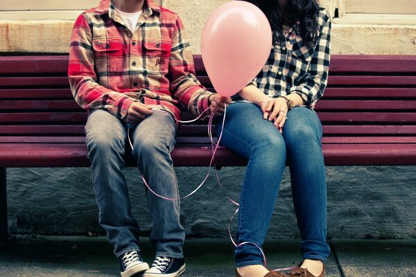 Valentinstag Freundschaft Sympathie Liebe Ballon