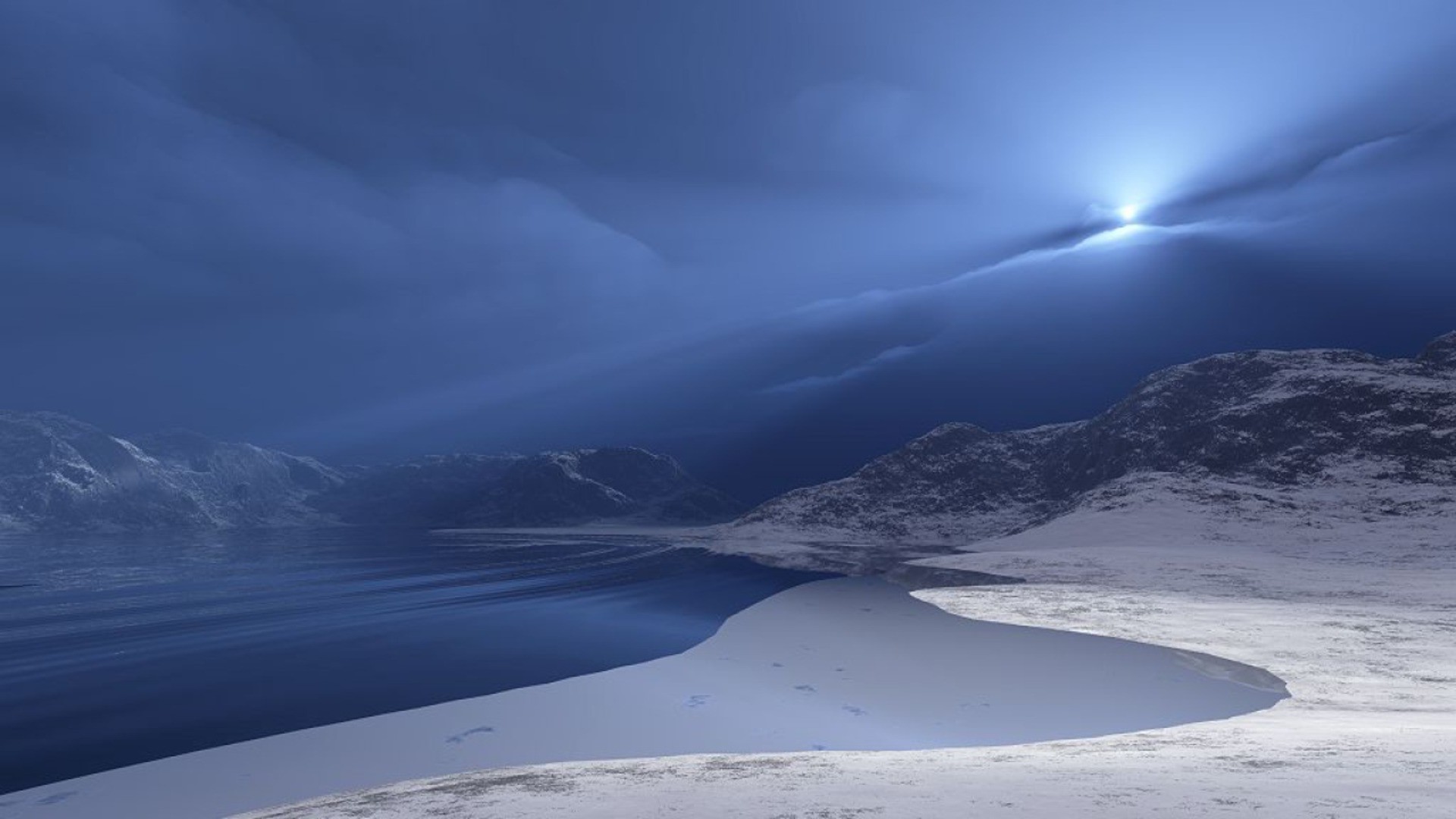 noche anochecer anochecer nieve naturaleza cielo agua al aire libre invierno viajes puesta de sol hielo amanecer paisaje montañas frío buen tiempo