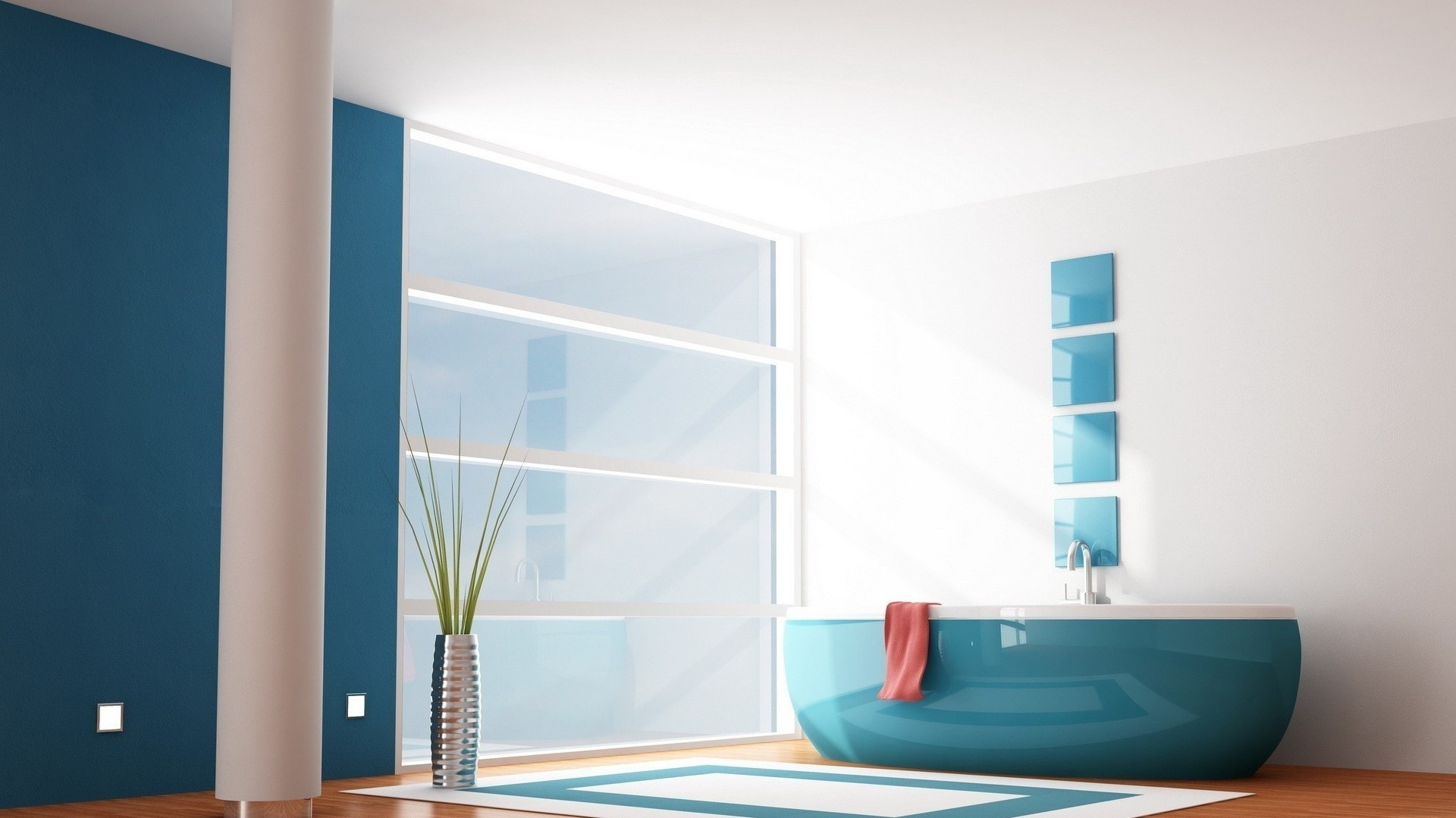 badezimmer modern drinnen zimmer fenster familie wohnung möbel leer minimalistisch architektur innenarchitektur innen