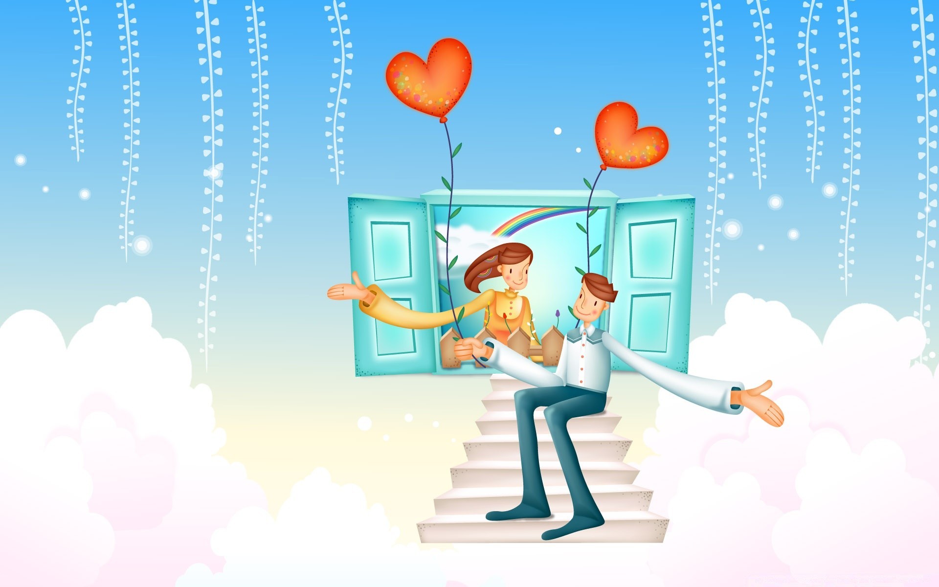 valentine s day illustration vector sky desktop