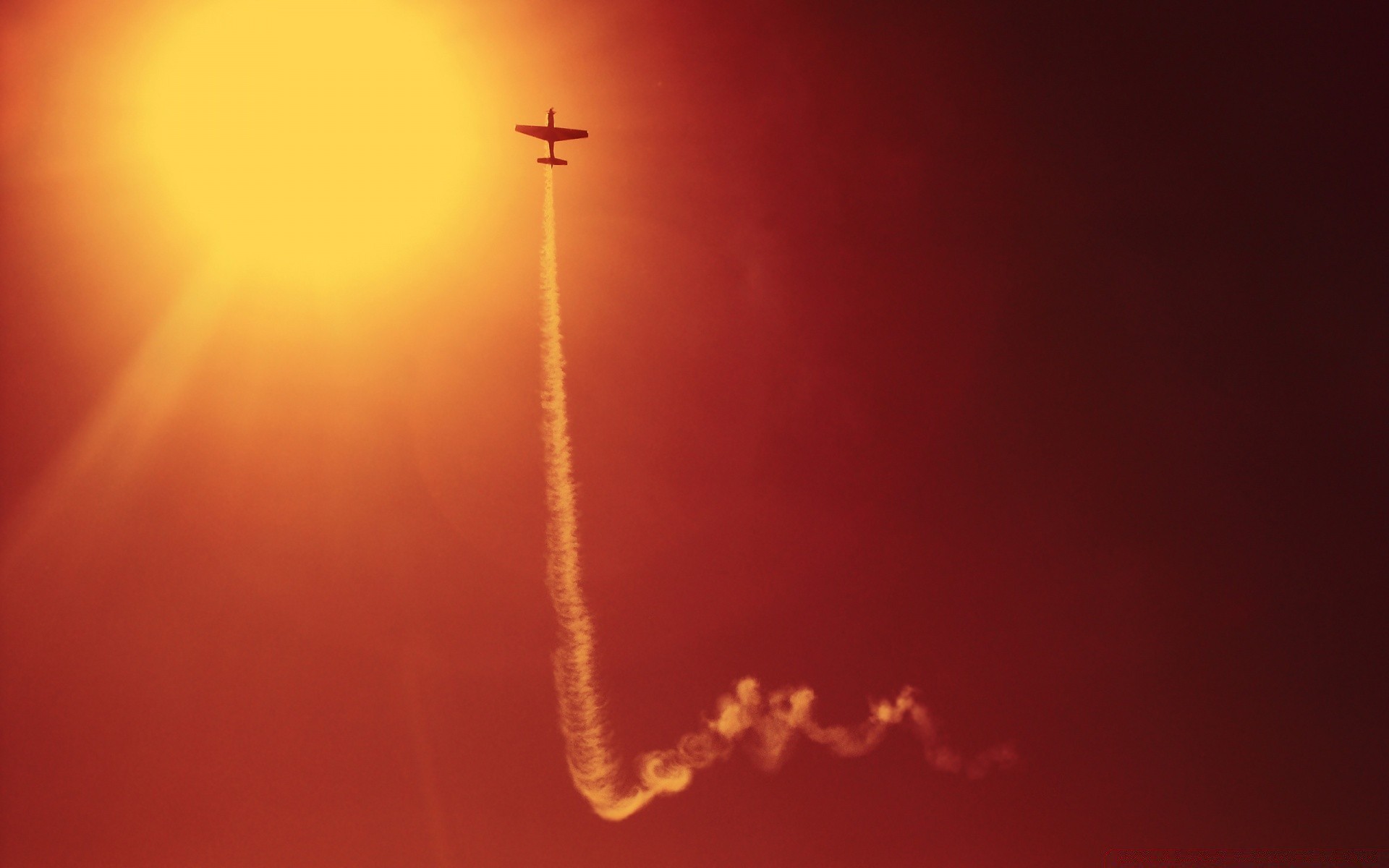 aviazione tramonto silhouette illuminato sole luce sera natale cielo