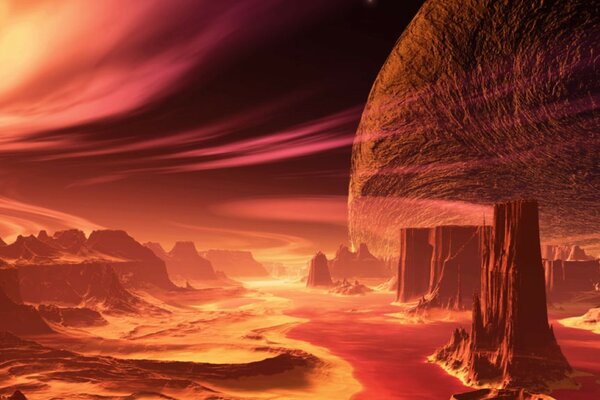 View on another planet of the cosmic galaxy