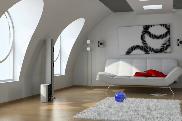 Diseño de habitación de estilo moderno para adolescentes