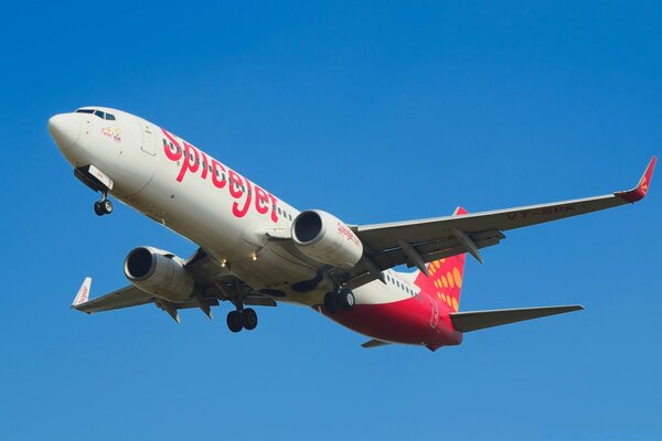 Large airplane close-up