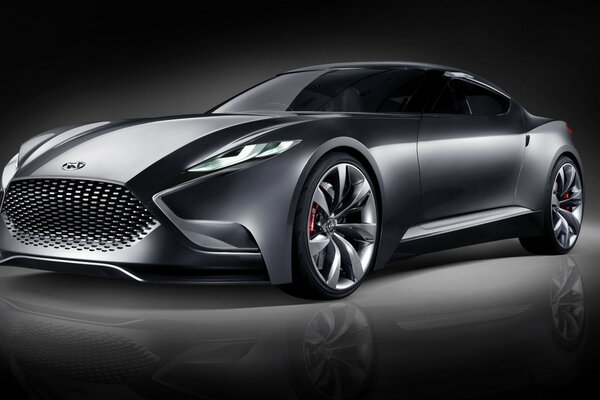 Concept-car gris métallisé