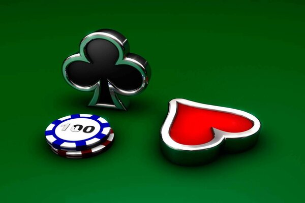 Poker aksesuarlarının resmi