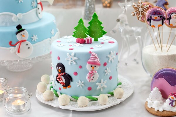 Children s sweet holiday with cakes