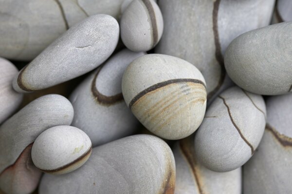 Piedras de mar, un recordatorio de vacaciones de verano