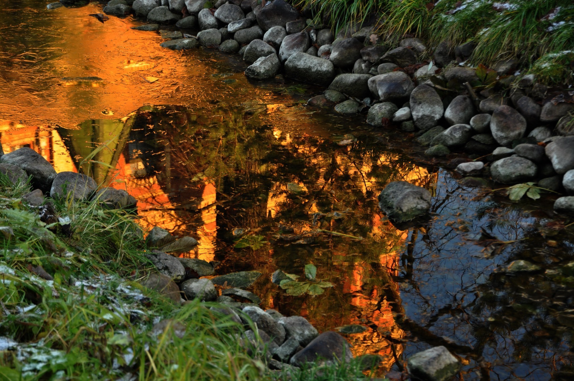 rivers ponds and streams nature fall outdoors leaf wood water tree stone rock park landscape