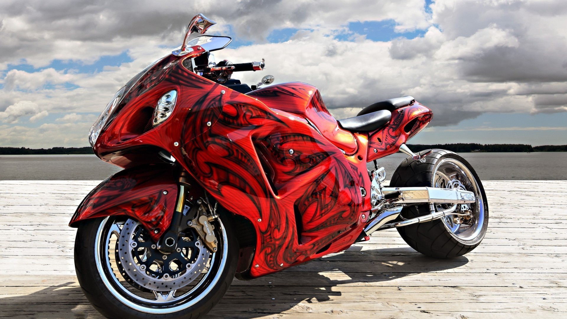 мотоцикл красный motorcycle red без смс