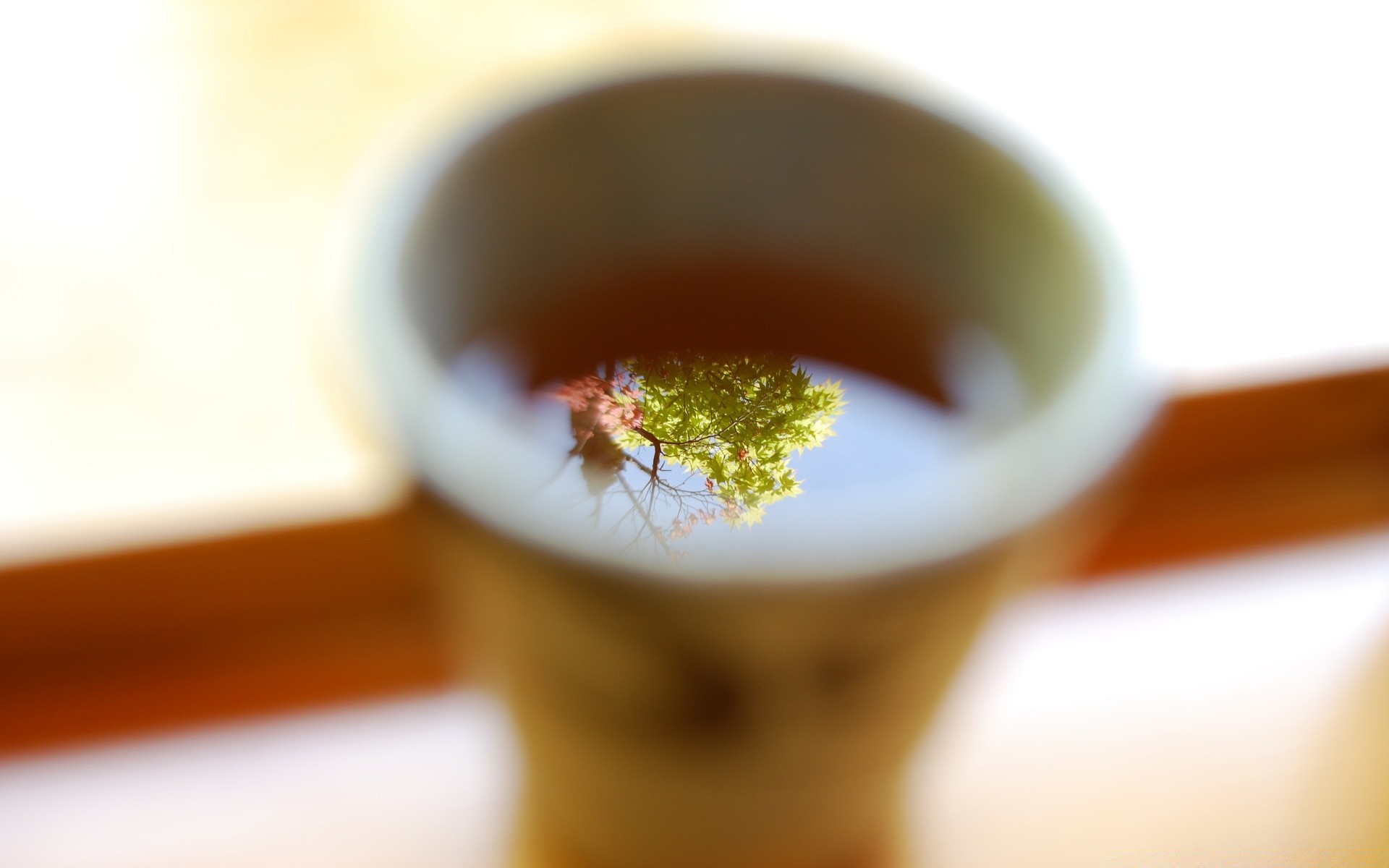 fotografia macro chá copa beber quente ainda vida café da manhã comida café borrão louça interior amanhecer porcelana tigela