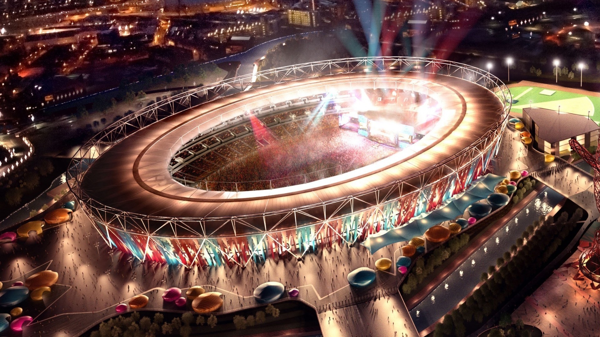 Олимпийский стадион в Лондоне 2012 бесплатно