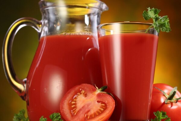 Healthy drink tomato juice