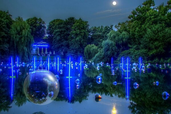 Préparation pour les vacances sur l eau avec des boules