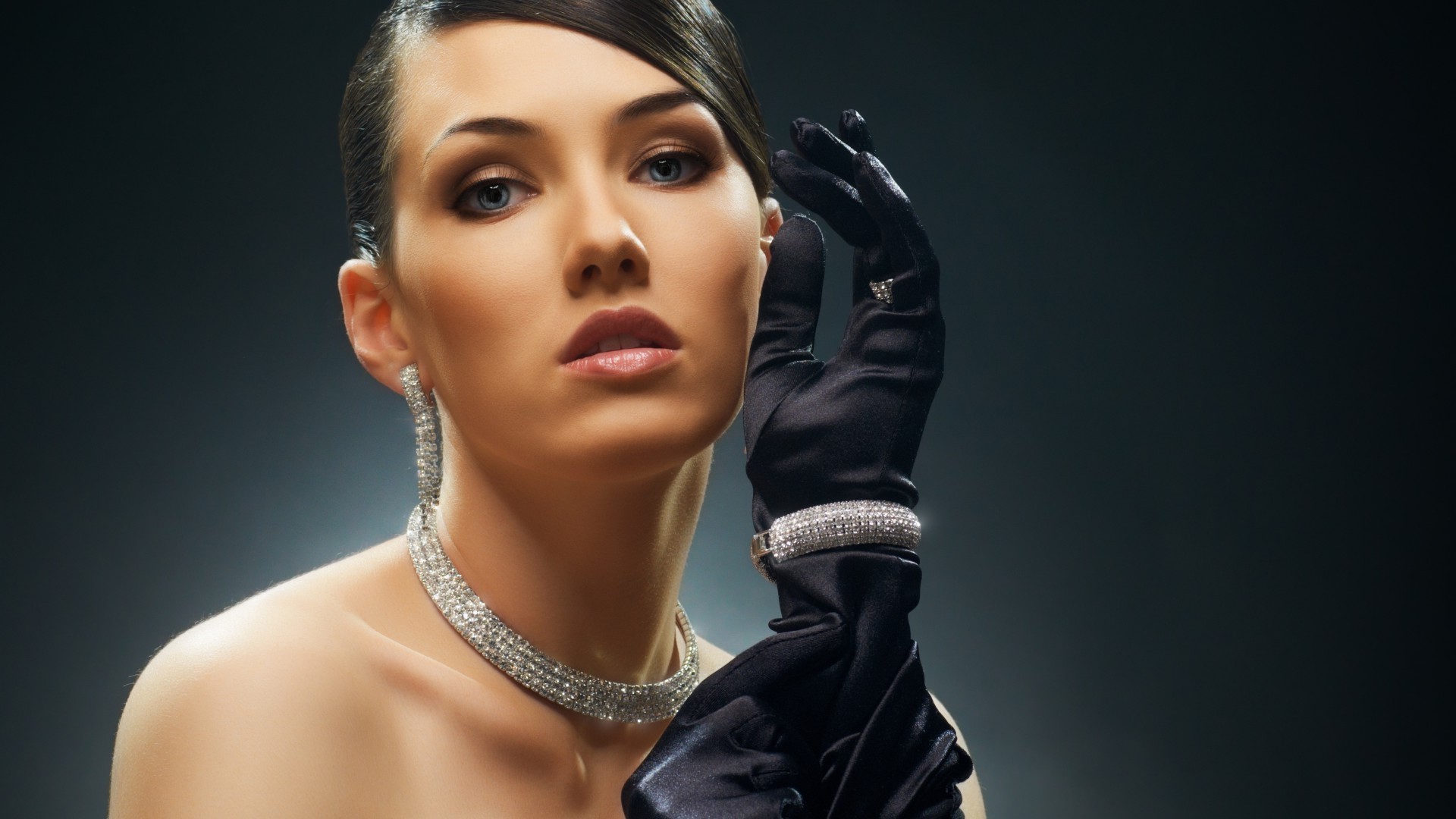 женщина мода один гламур портрет сексуальный ювелирные изделия