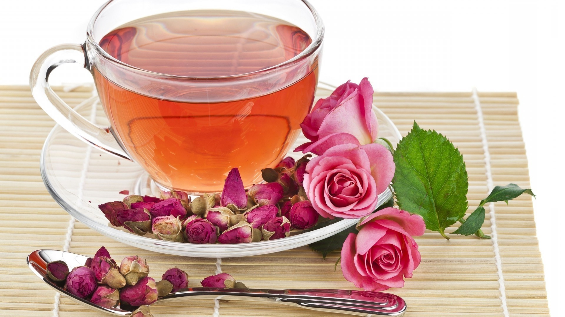 tè profumo bere tazza di fiore di rosa tazza di vetro aromaterapia di legno foglia calda a base di erbe tazza