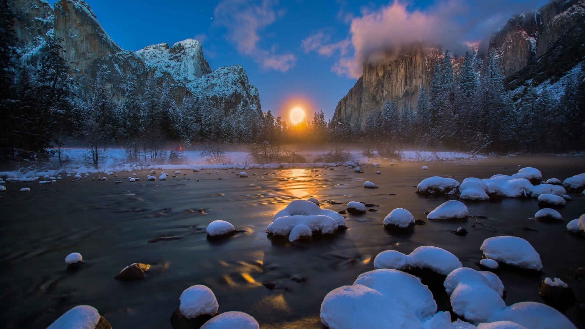 parchi acqua tramonto alba paesaggio sera neve viaggi all aperto lago natura cielo riflessione crepuscolo roccia