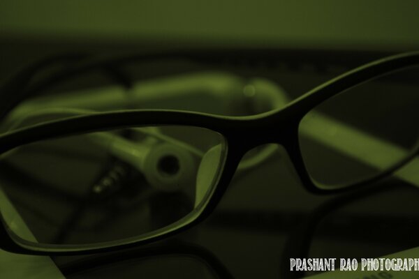 Silhouette of men s eyeglasses for vision