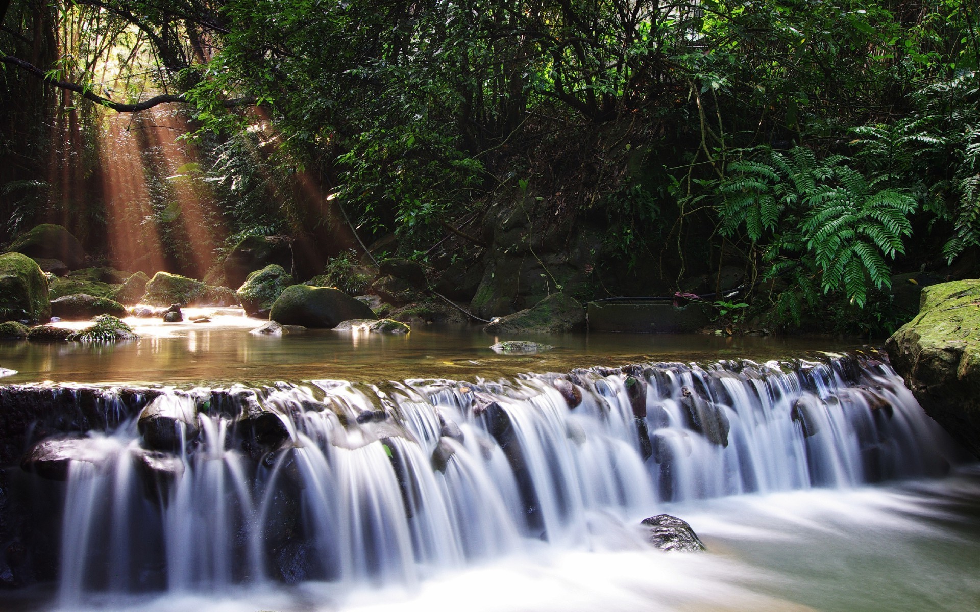 waterfalls waterfall water nature river motion stream cascade wood outdoors fall blur leaf flow purity rock travel wet splash moss