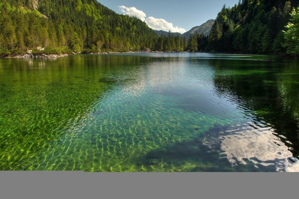 Il lago più pulito in montagna