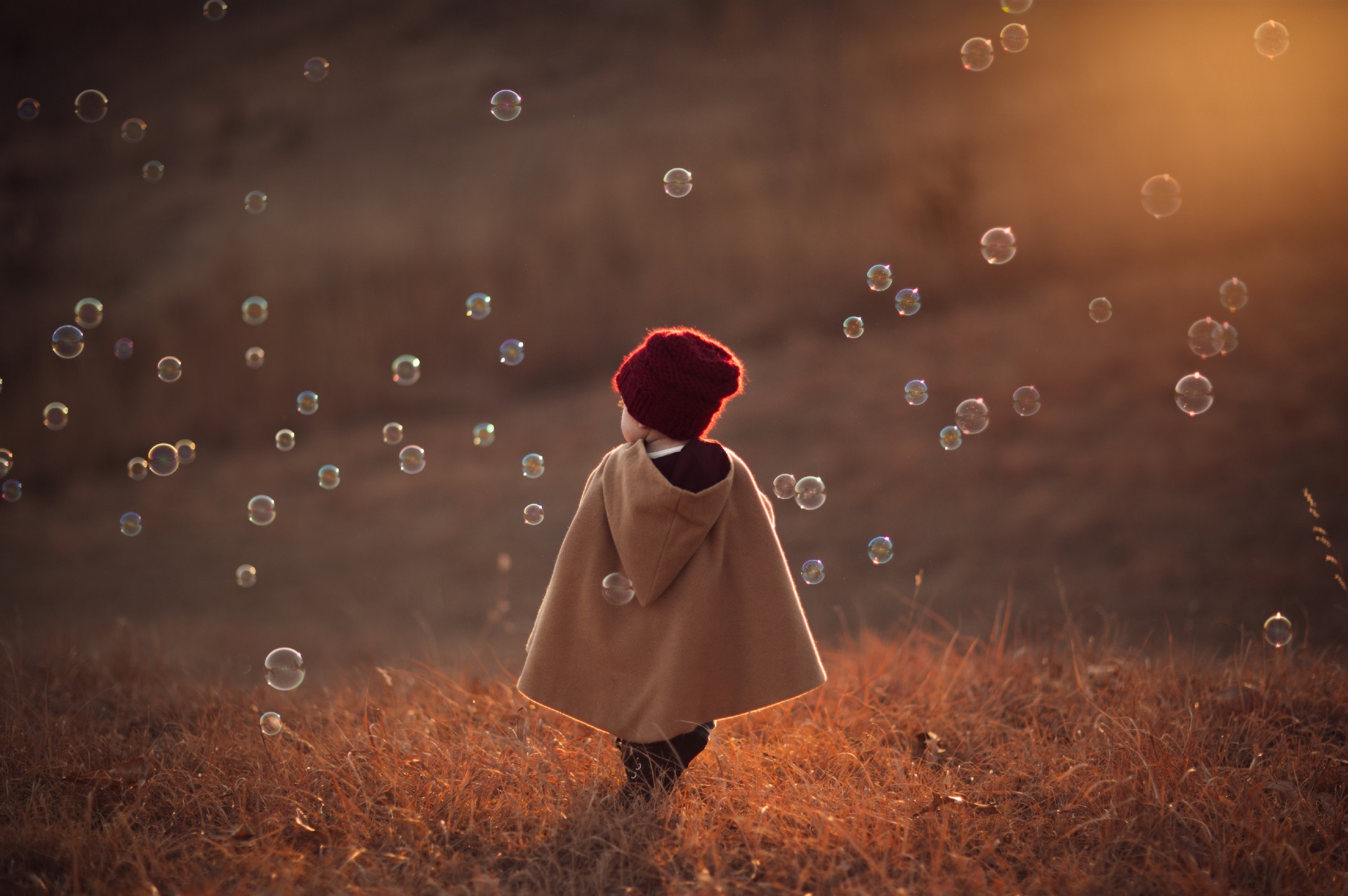 enfants dans la nature pluie nature fille