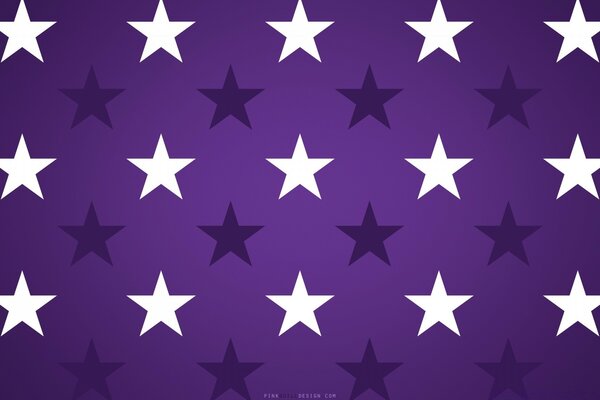 Black and white stars on a violet background