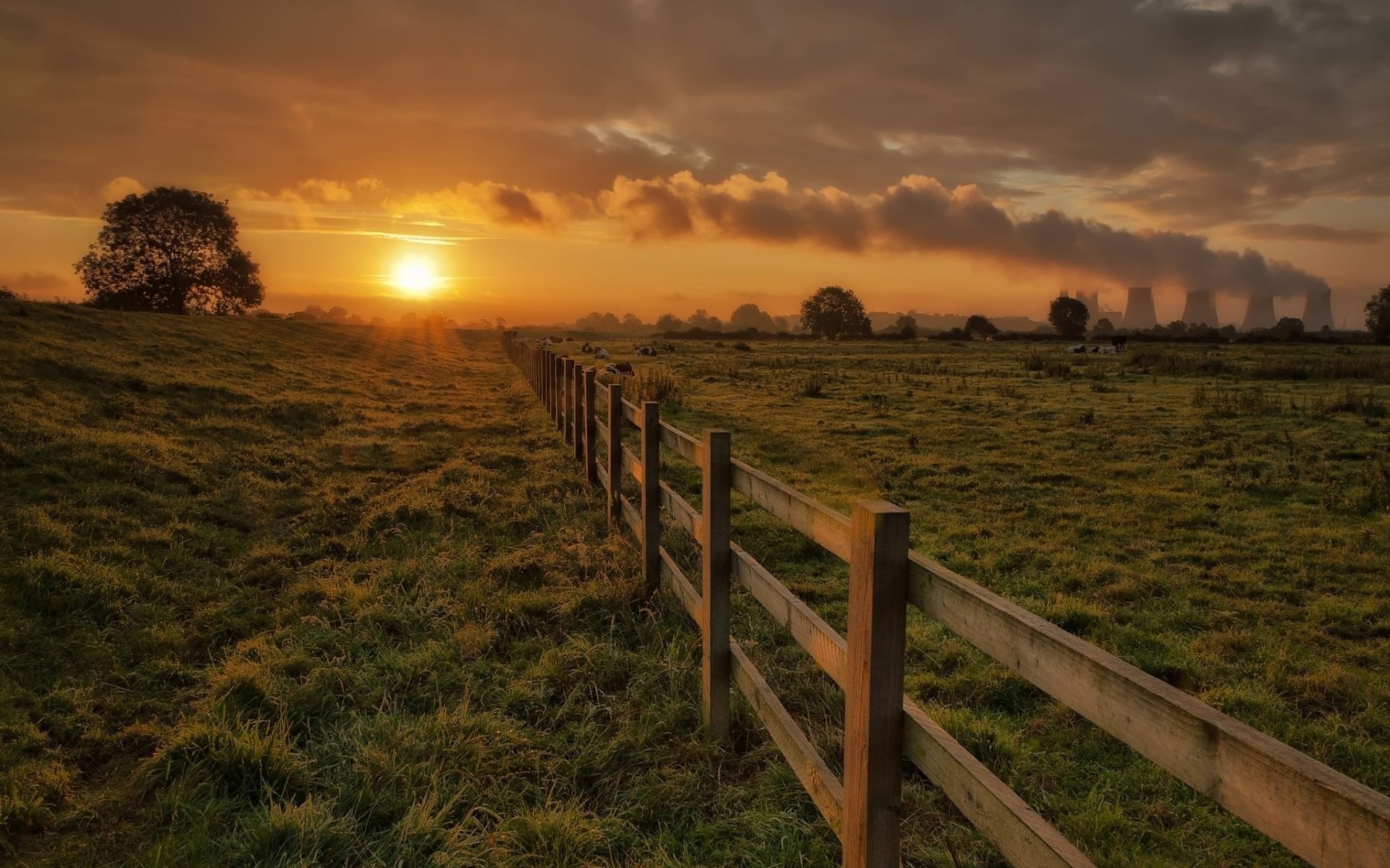 the sunset and sunrise sunset landscape sky sun dawn field grass nature farm rural fence countryside light outdoors agriculture country fair weather evening fall