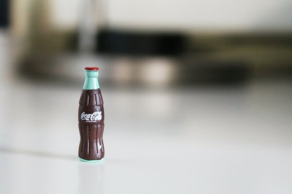 Blurring, bottle on the background, macro photography