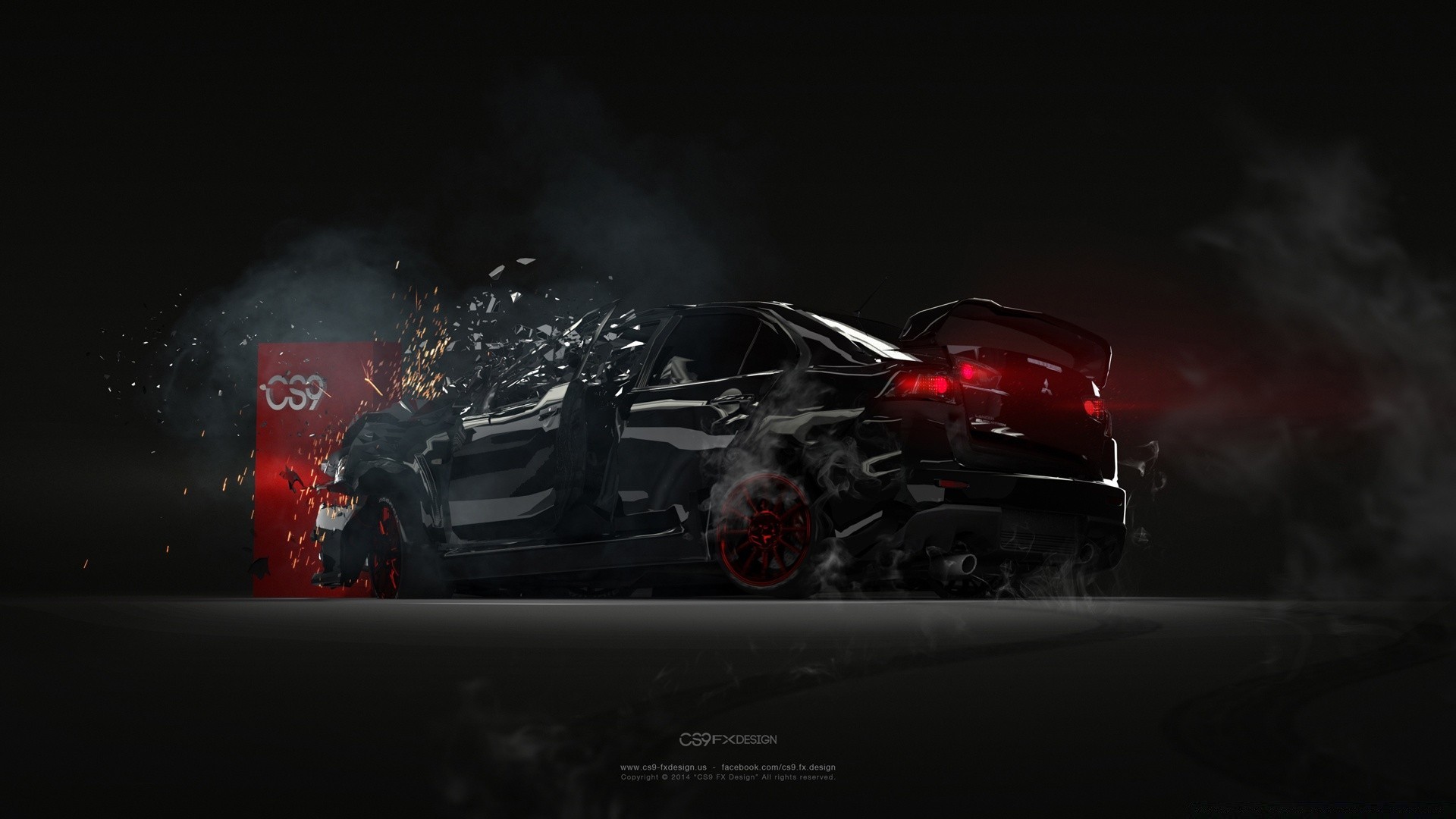 3d graphics car vehicle flame smoke transportation system accident light action dark race hurry windshield drive calamity danger automotive winter offense