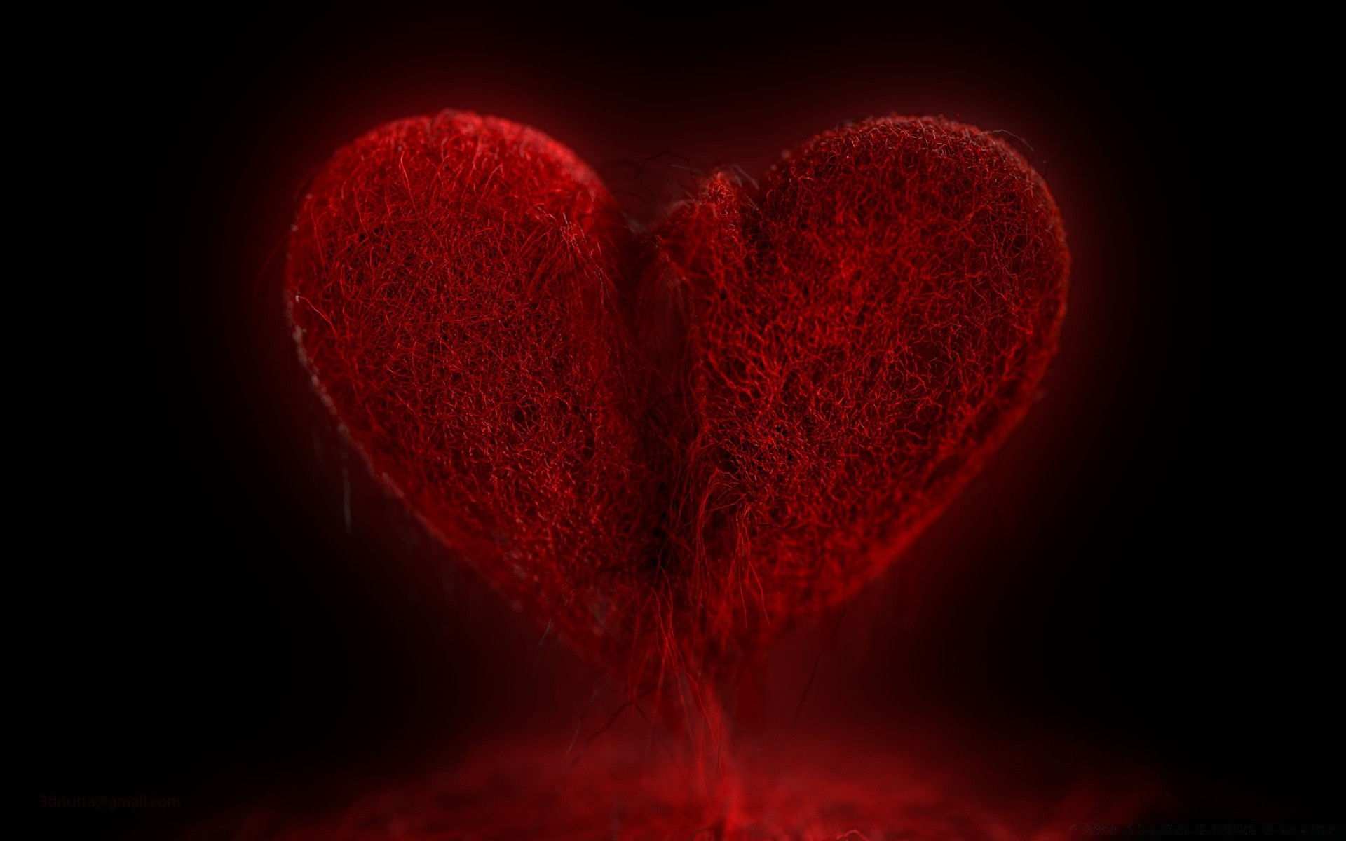 3d графика сердце любовь романтика формы романтический наука рабочего стола день святого валентина аннотация яркий темный любовь кровь