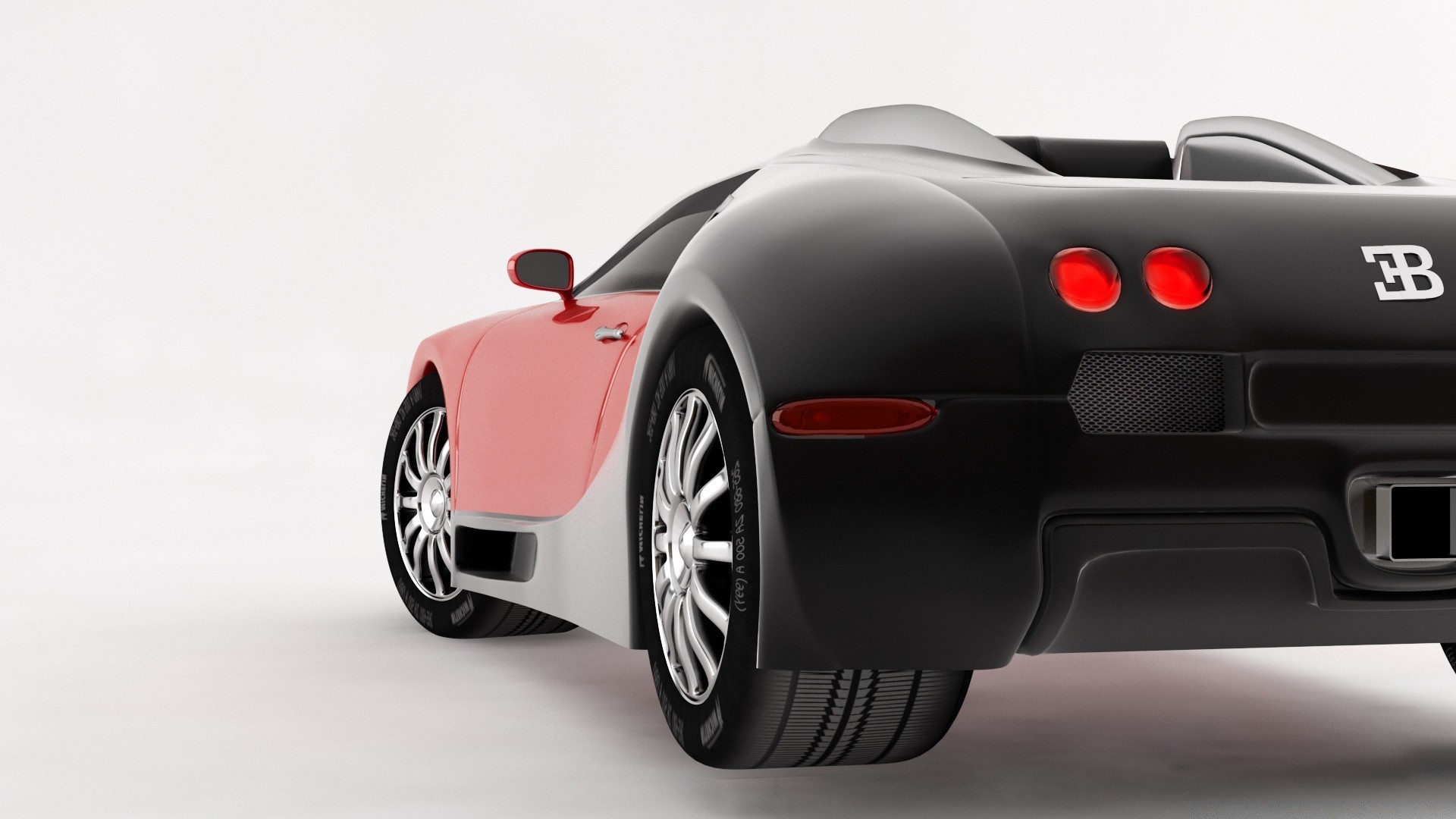 grafica 3d auto auto ruote veloce