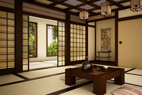 Diseño de interiores de estilo japonés