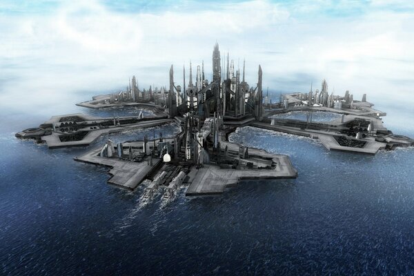 Возможный вариант города будущего
